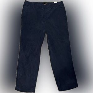 Banana Republic Cuffed Cropped Pant in Peacoat Blue size 6